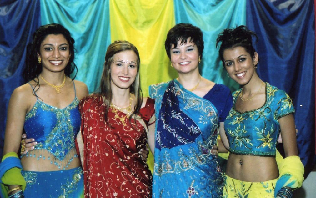 Bride and her attendants