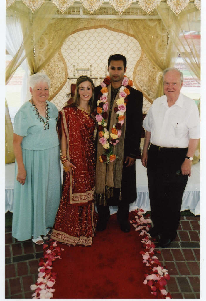 Ruth and Clarence with the Bride and Groom